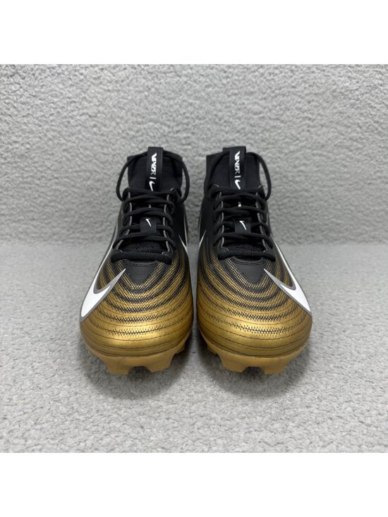 Nike Air Zoom Vapor Pro 1 Mens 10 Shoes Black Metallic Gold 2025 Football Cleats main image 7